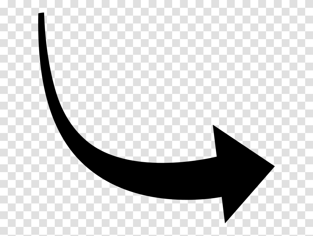 Curved Arrow, Gray, World Of Warcraft Transparent Png