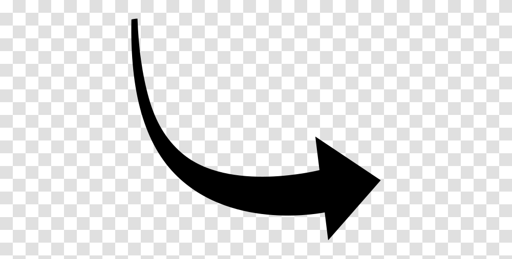 Curved Arrow, Gray, World Of Warcraft Transparent Png