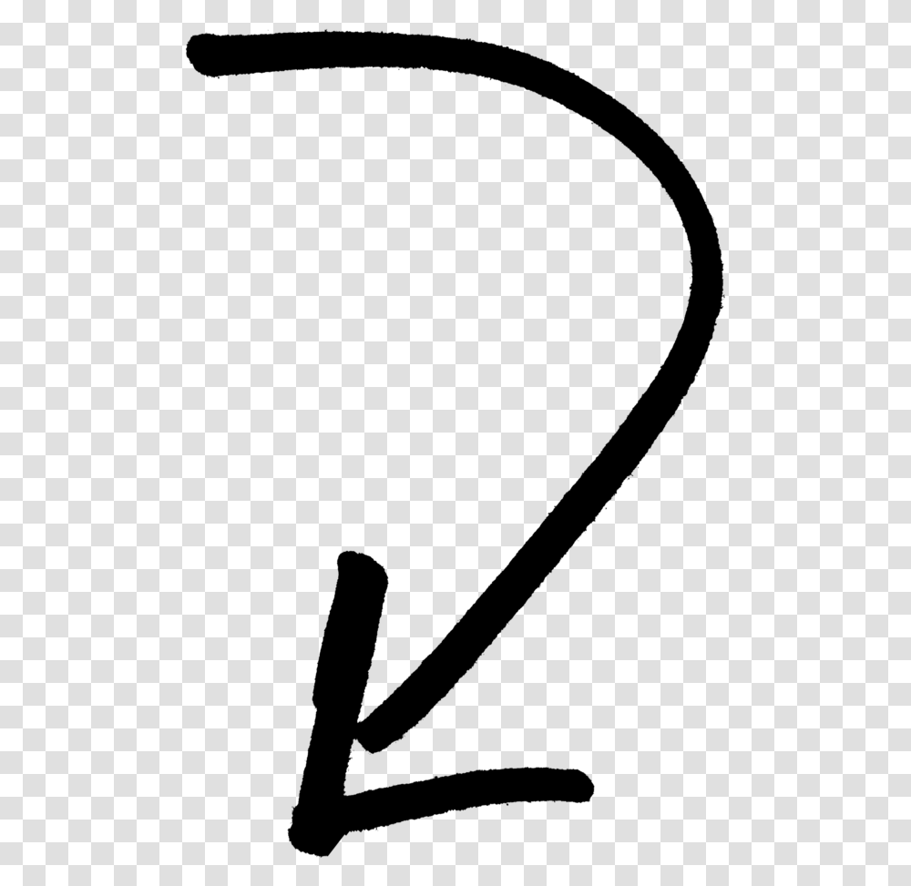 Curved Arrow Pointing Down Cartoons Curved Arrow Going Down, Gray, World Of Warcraft Transparent Png