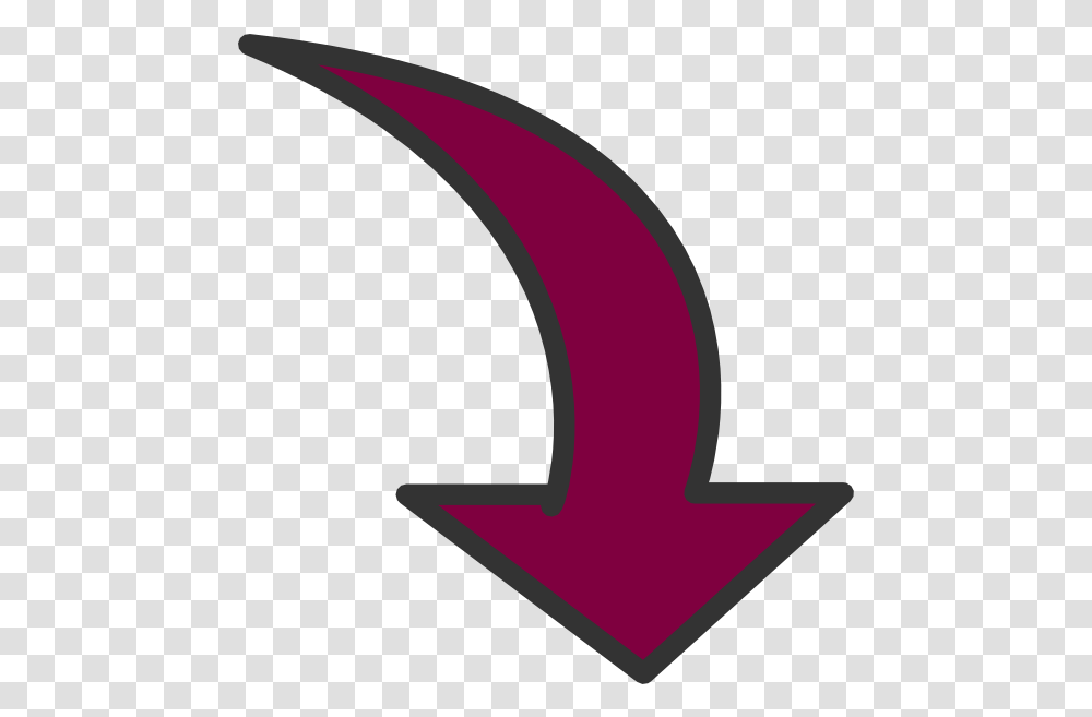 Curved Arrow Stock Maroon Arrows, Outdoors, Nature, Text, Symbol Transparent Png