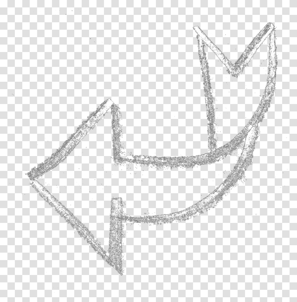 Curved Arrow White, Necklace, Jewelry, Accessories Transparent Png