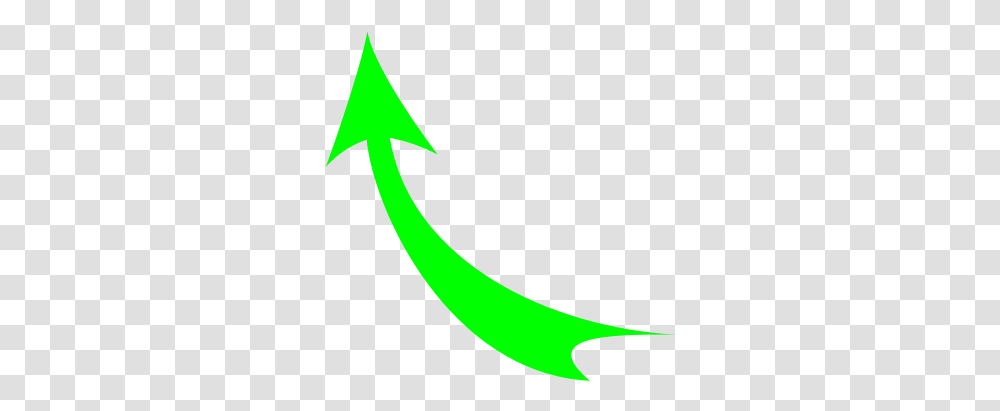 Curved Arrowgreen Clip Art At Clkercom Vector Clip Art Curved Green Arrow, Symbol, Triangle, Pattern Transparent Png