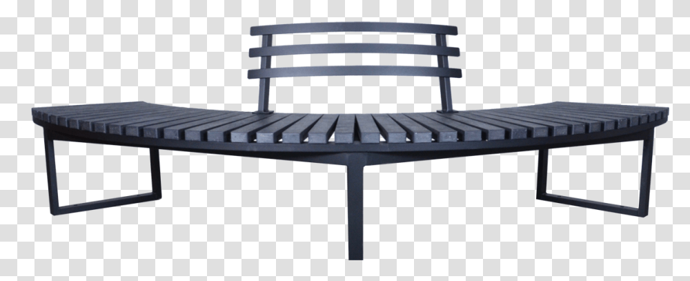 Curved Bench Front View, Furniture, Chair, Bed, Tabletop Transparent Png