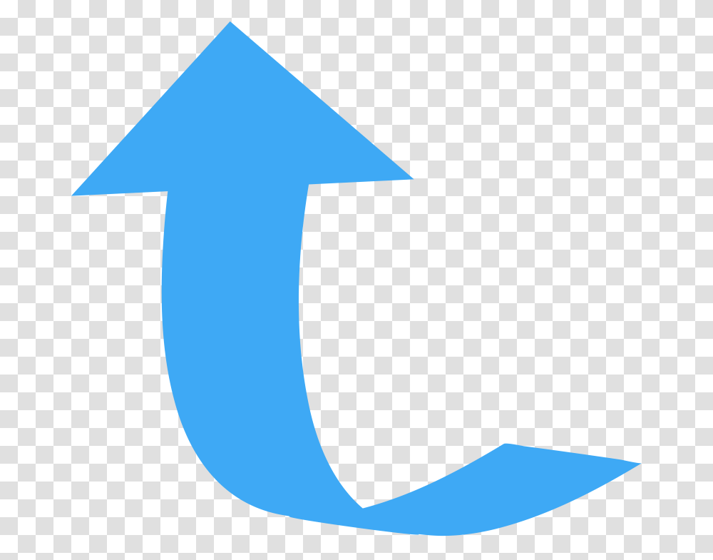 Curved Blue Arrow, Number, Sign Transparent Png