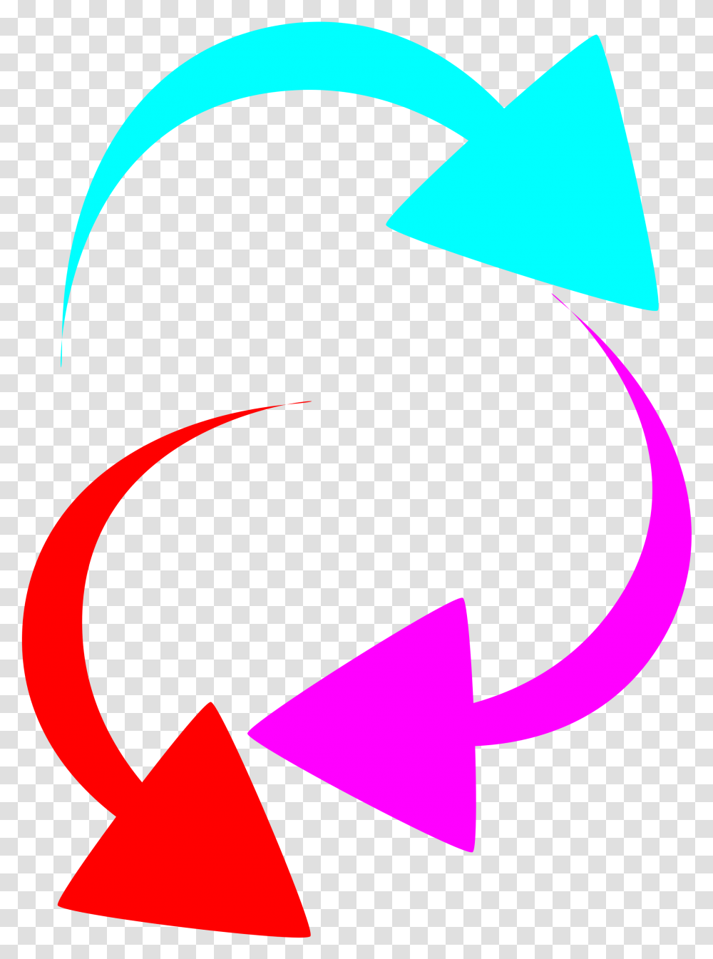 Curved Color Arrows Clip Arts Curved Color Arrow, Recycling Symbol Transparent Png