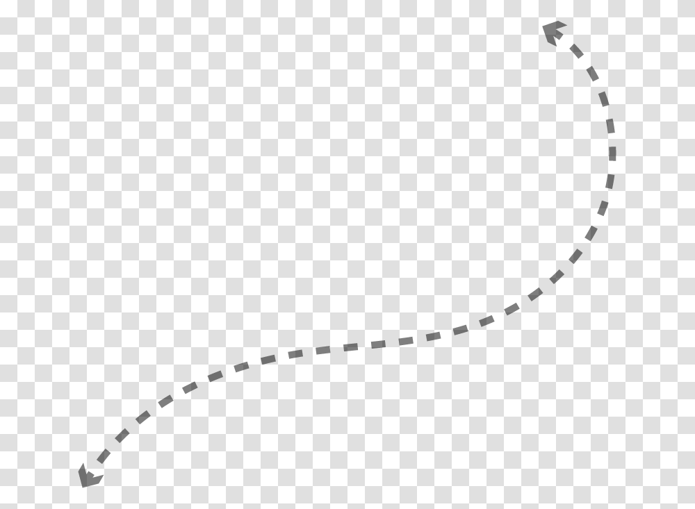 Curved Dotted Lines With Arrow, Gray, World Of Warcraft Transparent Png
