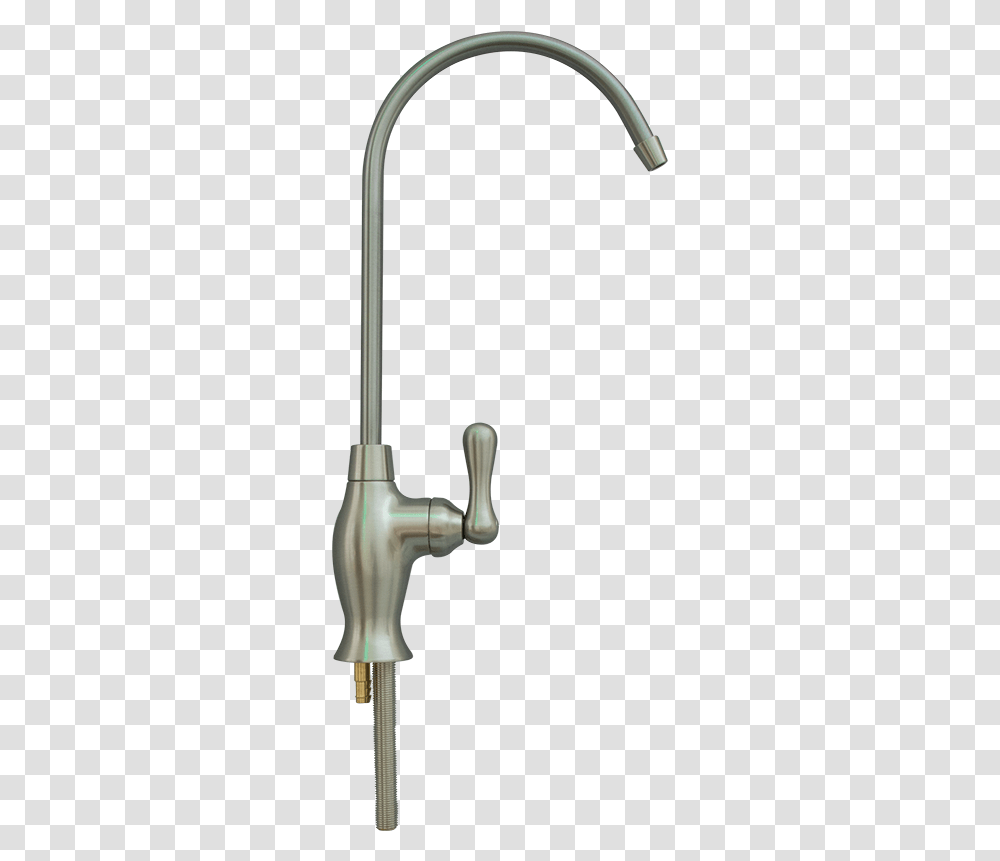 Curved Faucet Brushed Nickel Tap, Indoors, Sink, Sink Faucet Transparent Png