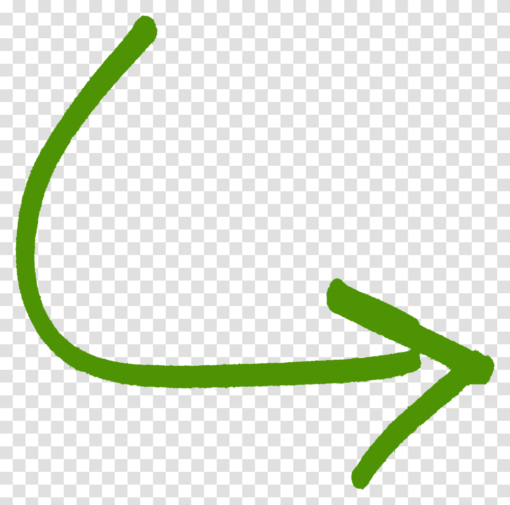 Curved Green Arrow Icon Curved Arrow Green, Text, Handwriting, Signature, Autograph Transparent Png