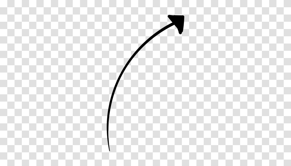 Curved Line Arrow Doodle, Gray, World Of Warcraft Transparent Png