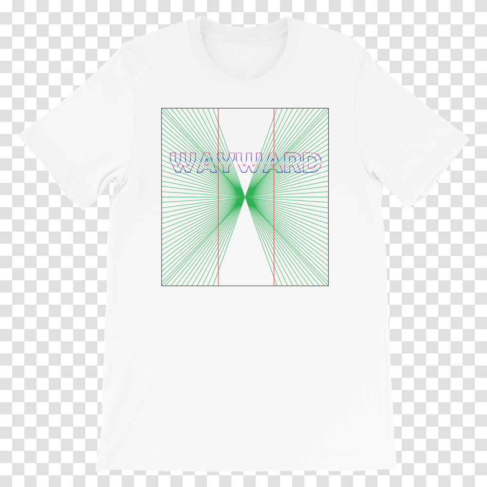 Curved Lines Illusion Short Sleeve, Clothing, Apparel, T-Shirt, Heart Transparent Png
