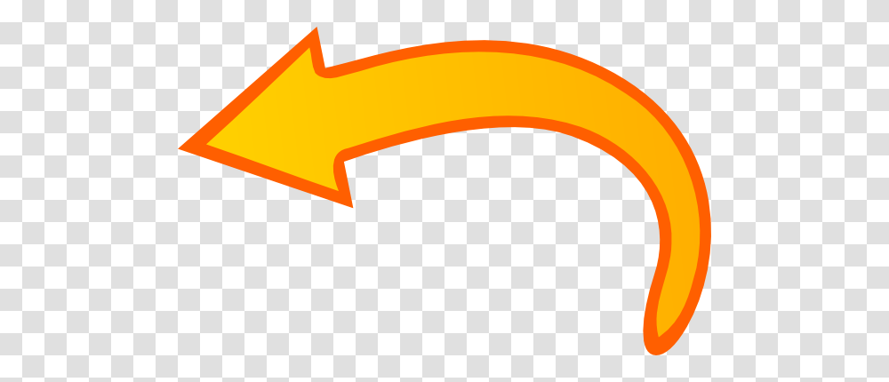 Curved Range Arrow Left Clip Art, Logo, Trademark, Tool Transparent Png