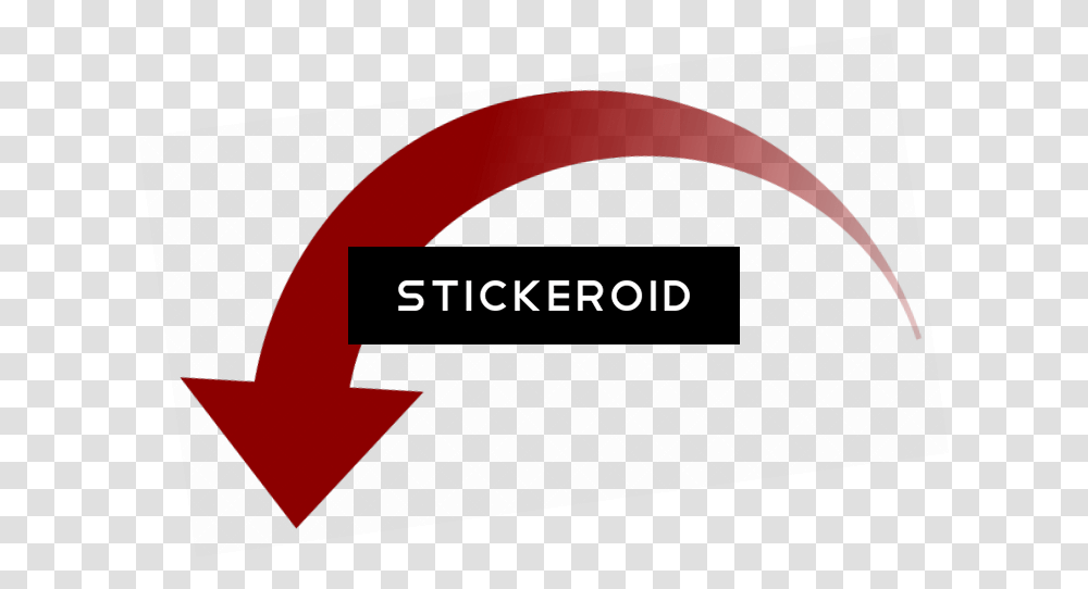Curved Red Down Arrow Graphic Design Full Size Graphic Design, Logo, Symbol, Trademark, Text Transparent Png