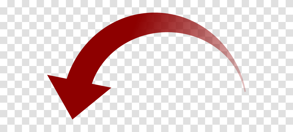 Curved Red Down Arrow, Logo, Trademark Transparent Png