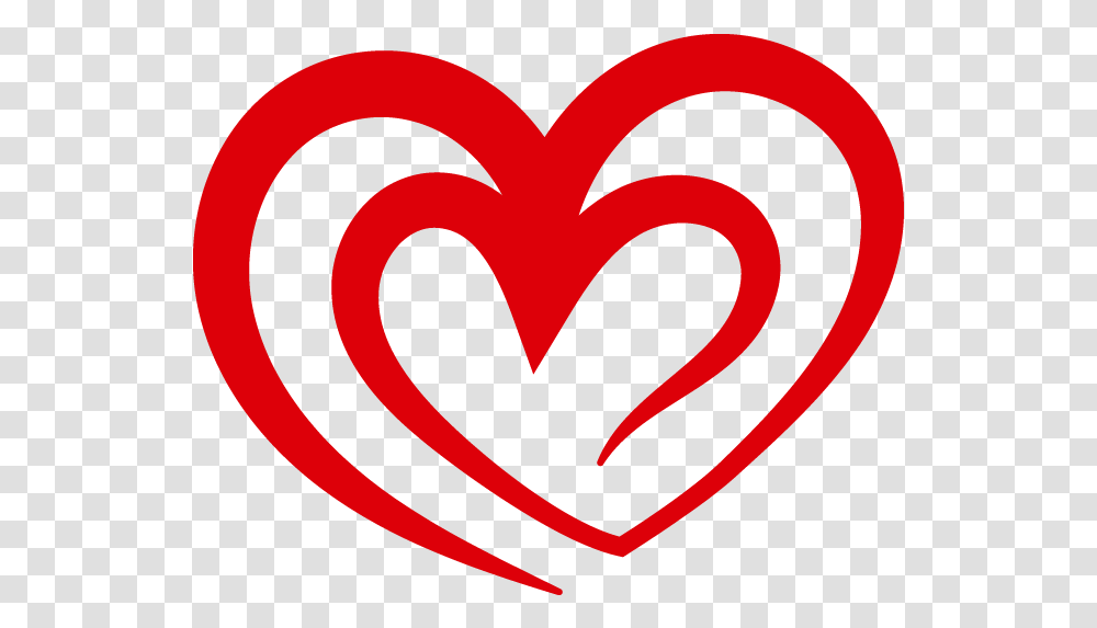 Curved Red Heart Outline Image Girly Transparent Png