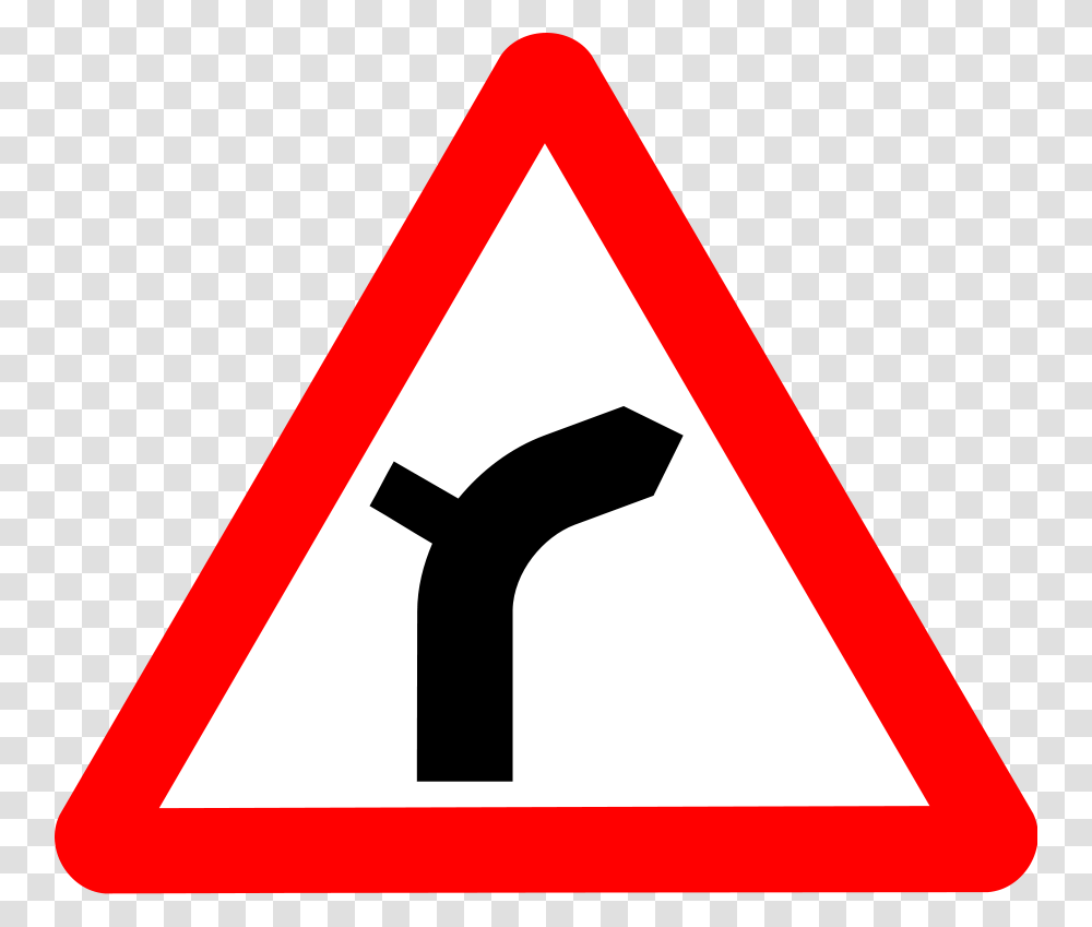 Curved Road Clipart Sharp Curve Right Sign, Axe, Tool, Road Sign Transparent Png