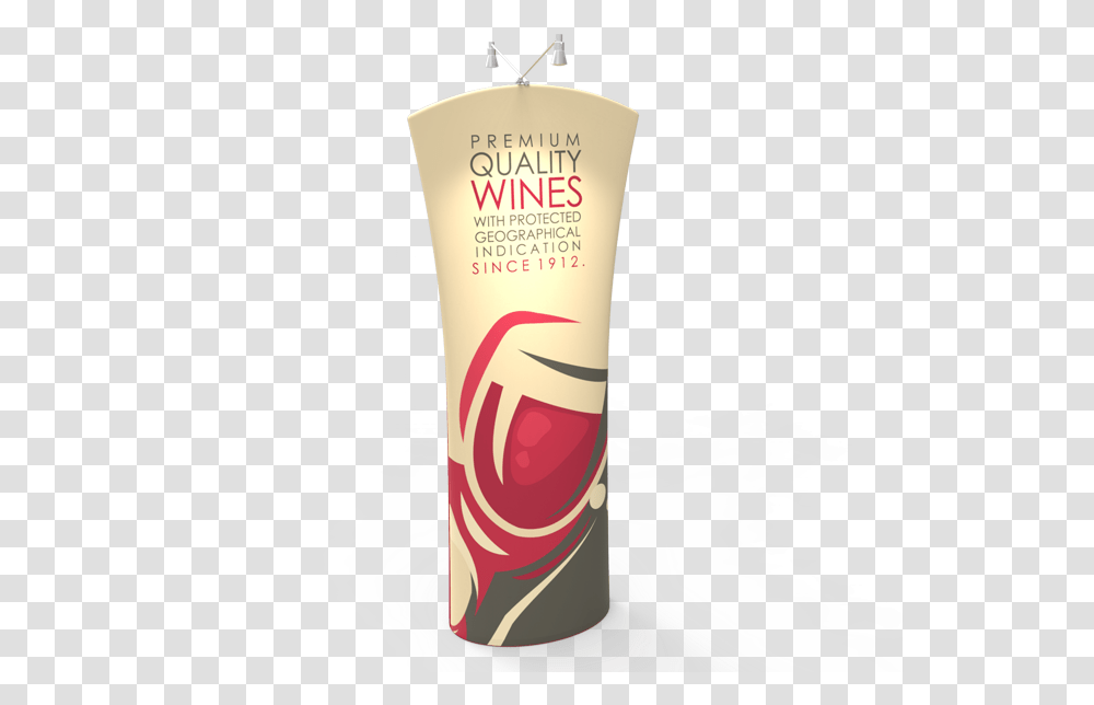 Curved Top Tension Fabric Banner Stand Cosmetics, Bottle, Sunscreen, Lotion Transparent Png