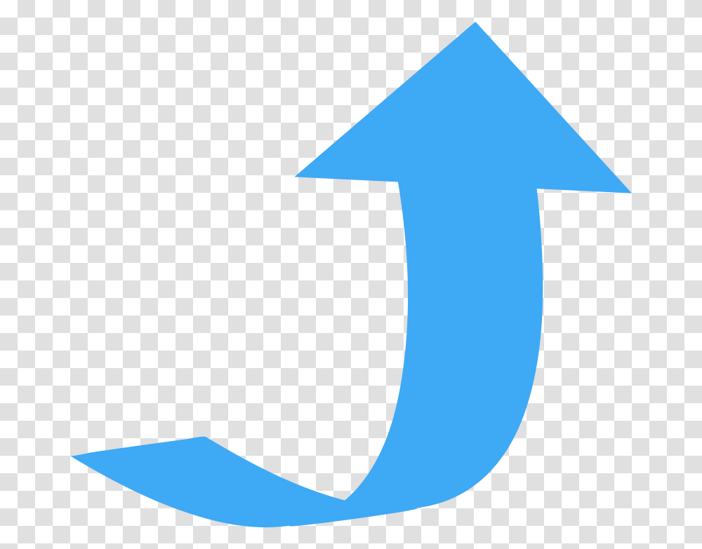 Curved Wide Directional Arrow Pointing Curved Arrow Pointing Up, Number, Symbol, Text, Sign Transparent Png