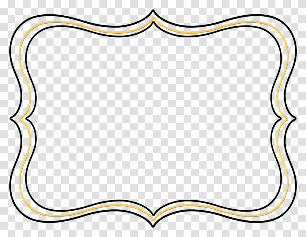 Curvy Frame Cliparts, Bow, Label Transparent Png