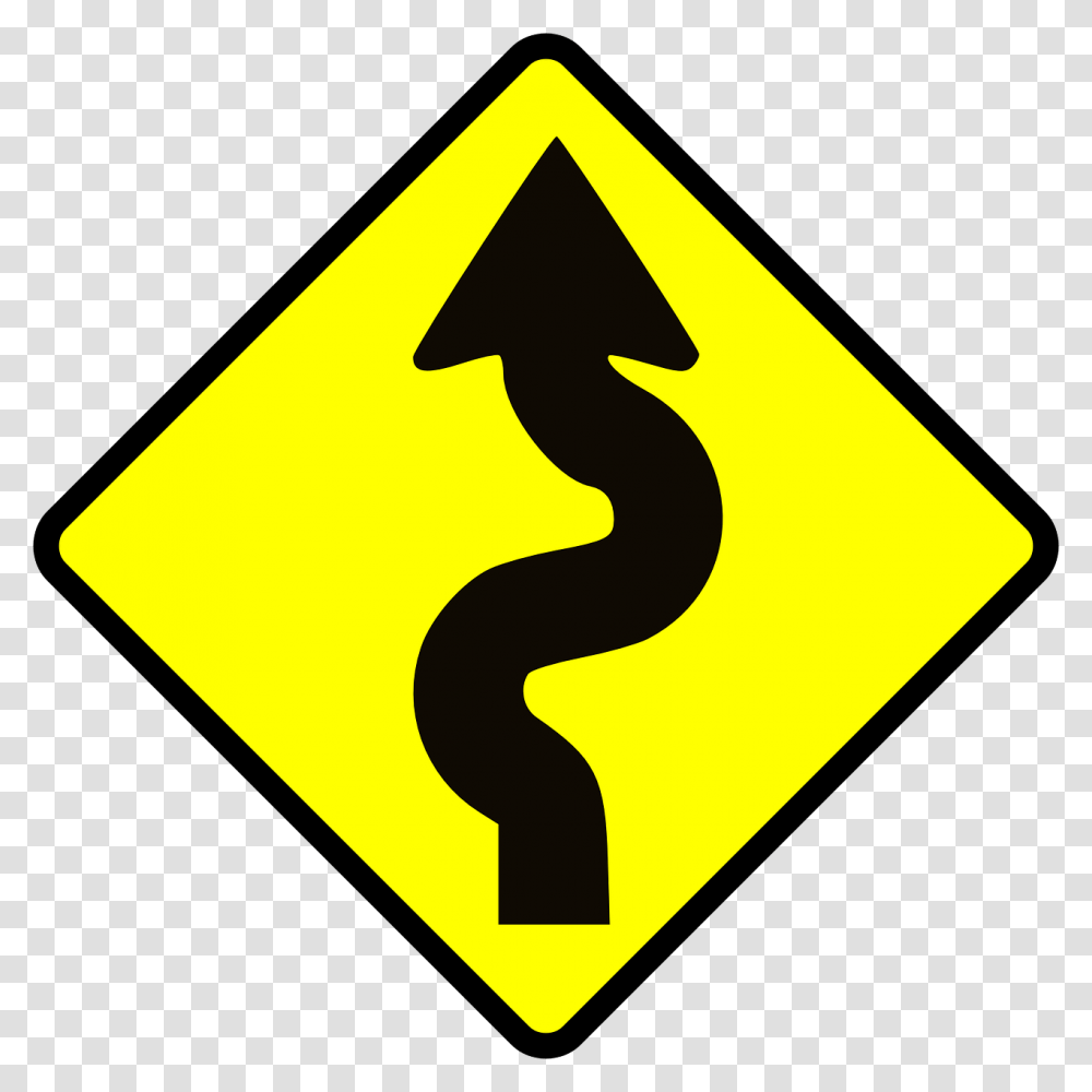 Curvy Road Sign Transparent Png