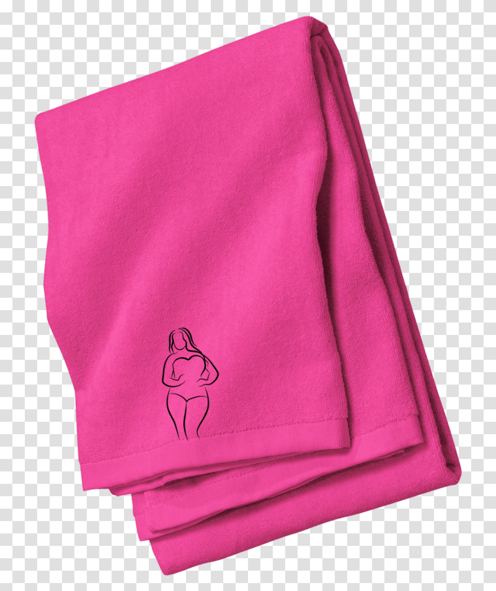 Curvy Women Silhouette Embroidered Beach Towel Towel, Apparel, Fleece, Sweatshirt Transparent Png