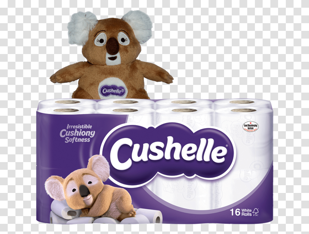 Cushelle Toilet Roll 16pck Free Koala Bear Koala Bear Toilet Paper, Plush, Toy, Teddy Bear, Towel Transparent Png