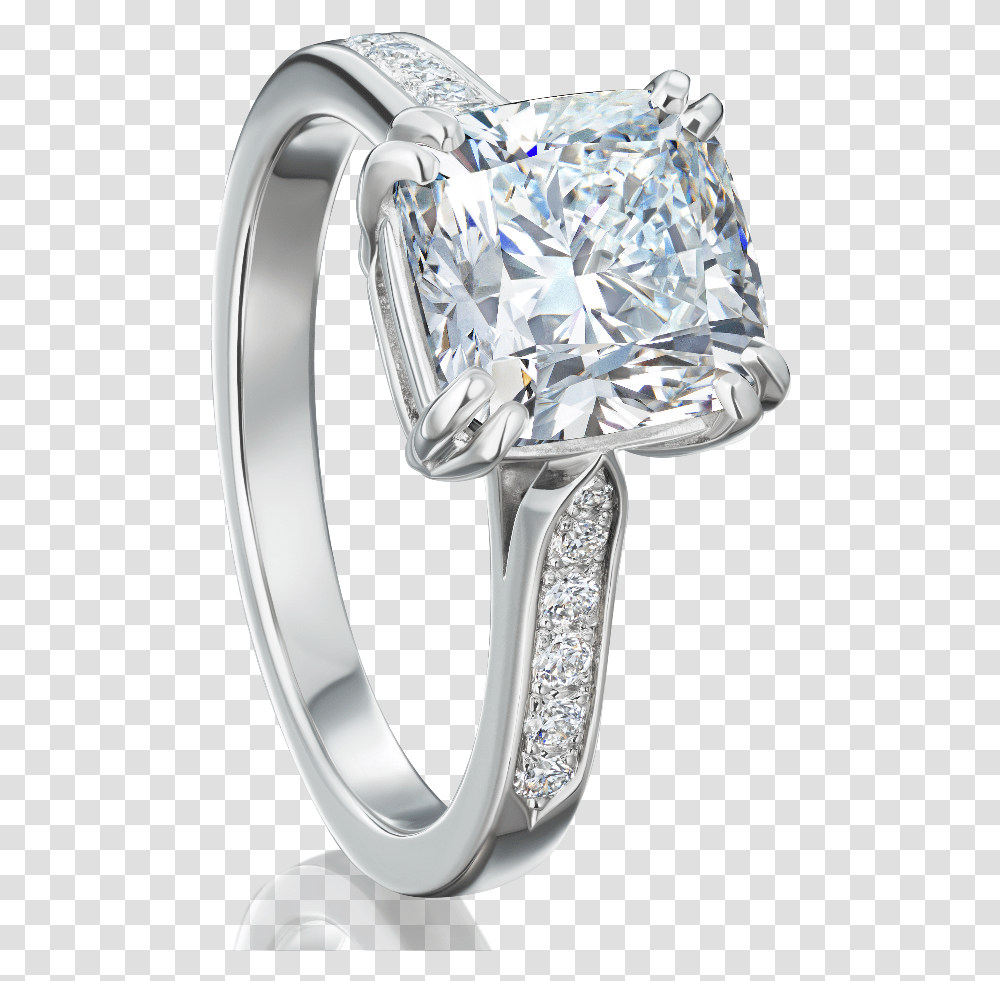 Cushion Cut Diamond Engagement Ring In Double Claw Pre Engagement Ring, Gemstone, Jewelry, Accessories, Accessory Transparent Png