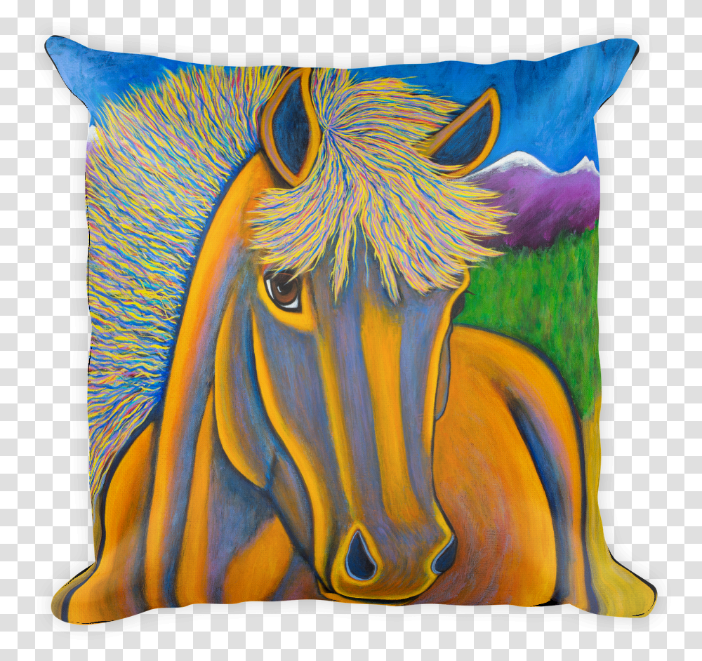 Cushion, Pillow, Horse, Mammal Transparent Png