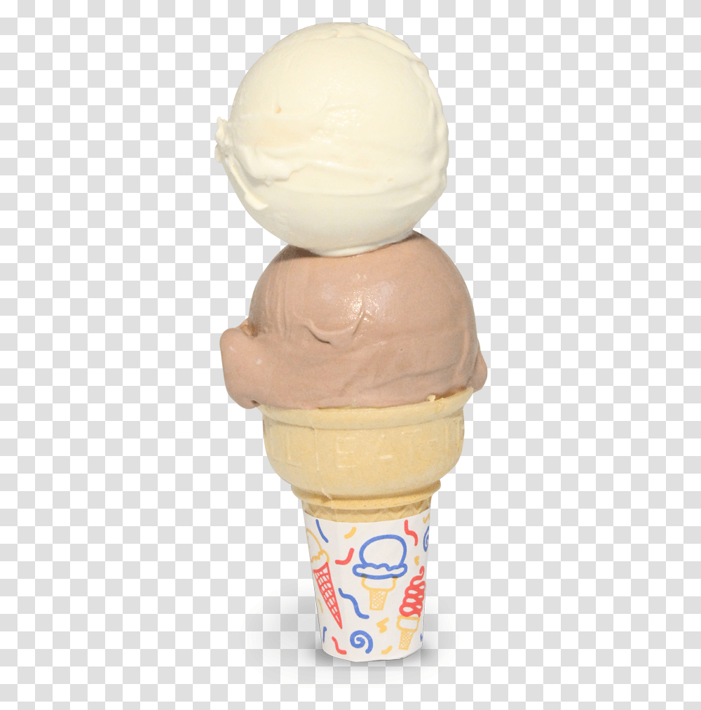 Custardquots Last Stand Double Dip In A Cone Ice Cream Cone, Sweets, Food, Dessert, Snowman Transparent Png