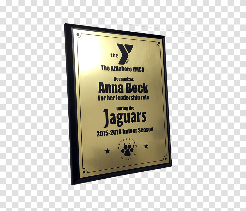 Custom And Personalized Plaques From Ashworth Awards Ymca, Sign, Advertisement, Billboard Transparent Png