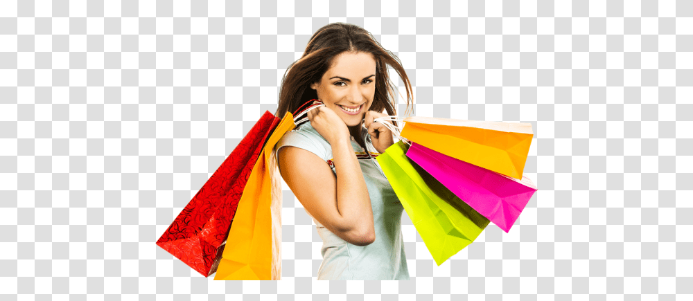 Custom Bags From Quality Packaging Supply Girl With Shopping Bags, Person, Human, Female, Photography Transparent Png