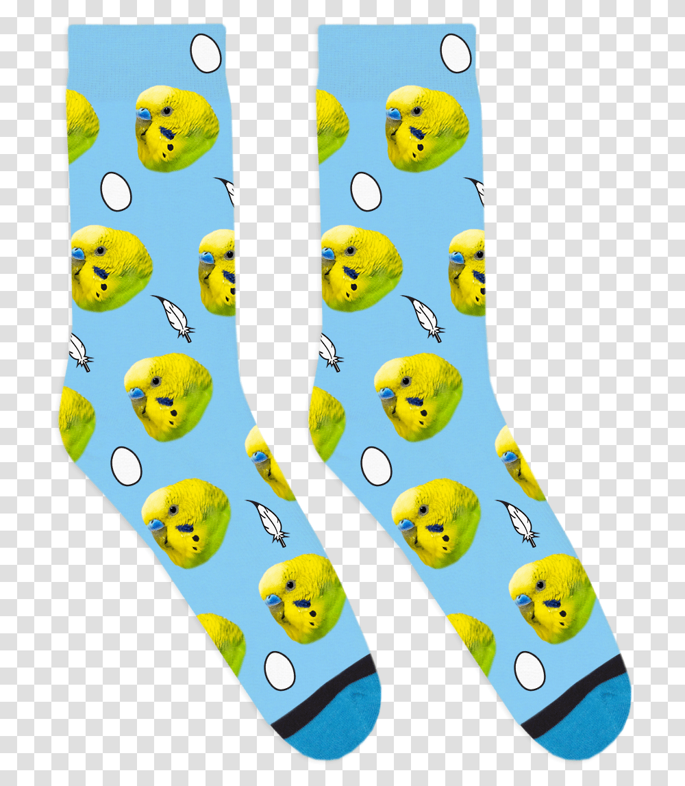 Custom Bird Socks Happy, Clothing, Apparel, Animal, Footwear Transparent Png