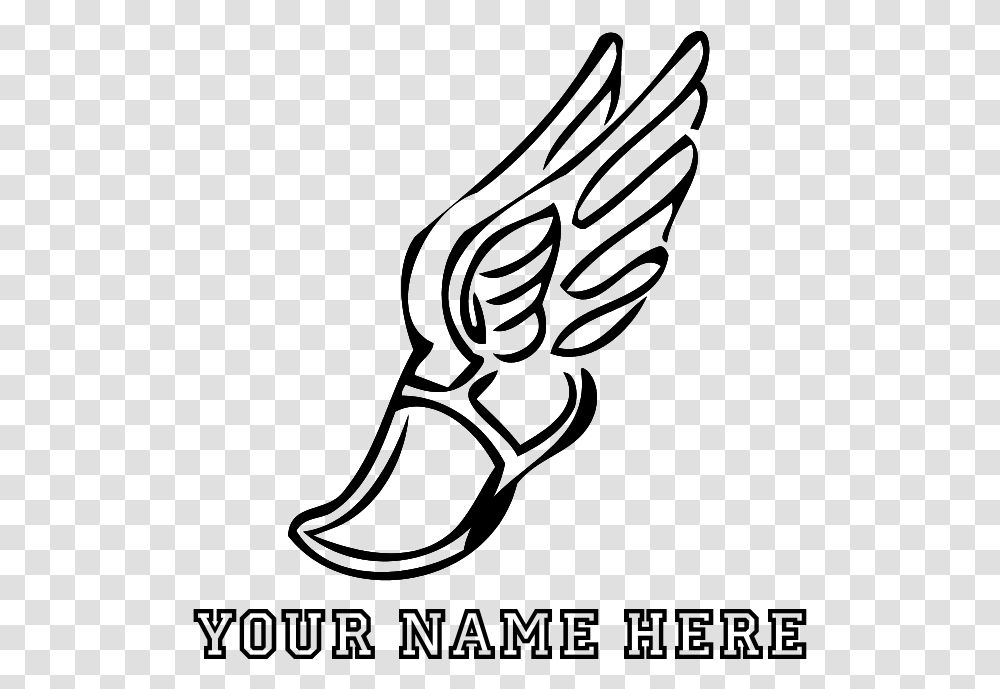 Custom Black Running Shoe With Wings Sports Bottle, Gray, World Of Warcraft Transparent Png