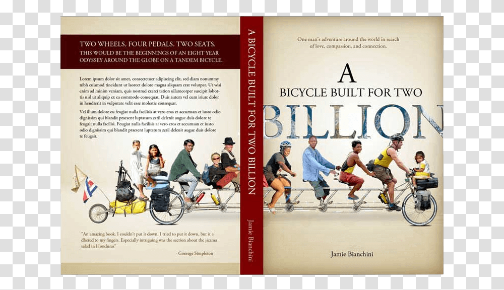 Custom Book Cover Design By Nealio Flyer, Person, Bicycle, Vehicle, Transportation Transparent Png