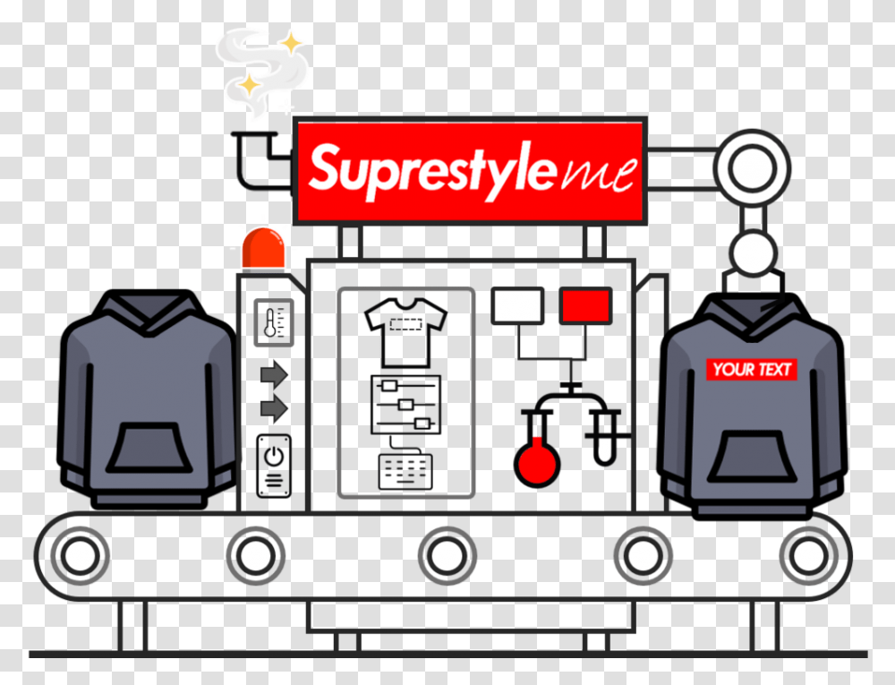 Custom Box Logo Hoodies T Supreme, Scoreboard, Text, Machine, Electrical Device Transparent Png