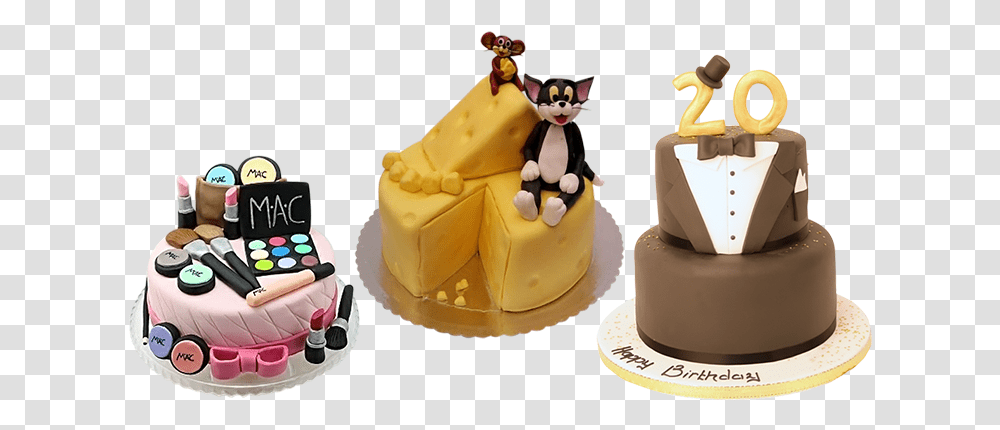 Custom Cake, Dessert, Food, Birthday Cake Transparent Png