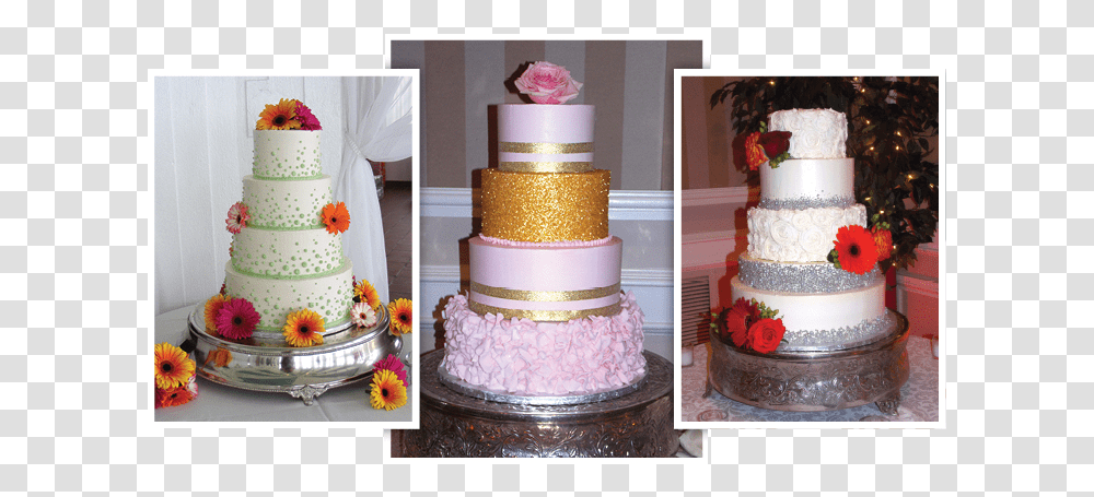 Custom Cakes By Jen Collage Home, Dessert, Food, Wedding Cake Transparent Png