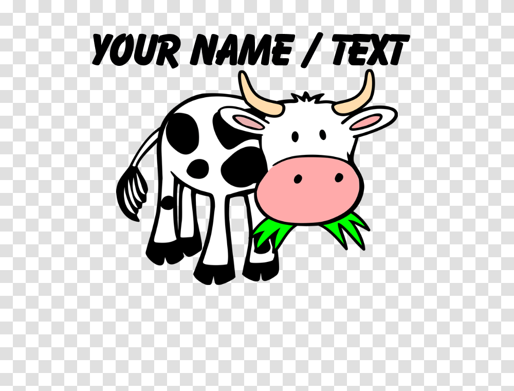 Custom Cartoon Cow Shower Curtain, Cattle, Mammal, Animal, Dairy Cow Transparent Png