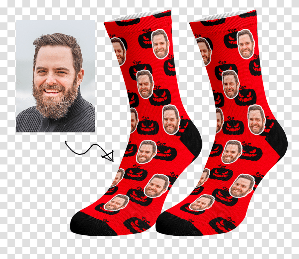 Custom Christmas Socks, Person, Human, Stocking, Christmas Stocking Transparent Png