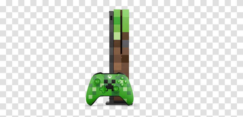 Custom Crafted Xbox One S Unveiled Minecraft, Electronics, Toy, Video Gaming, Joystick Transparent Png