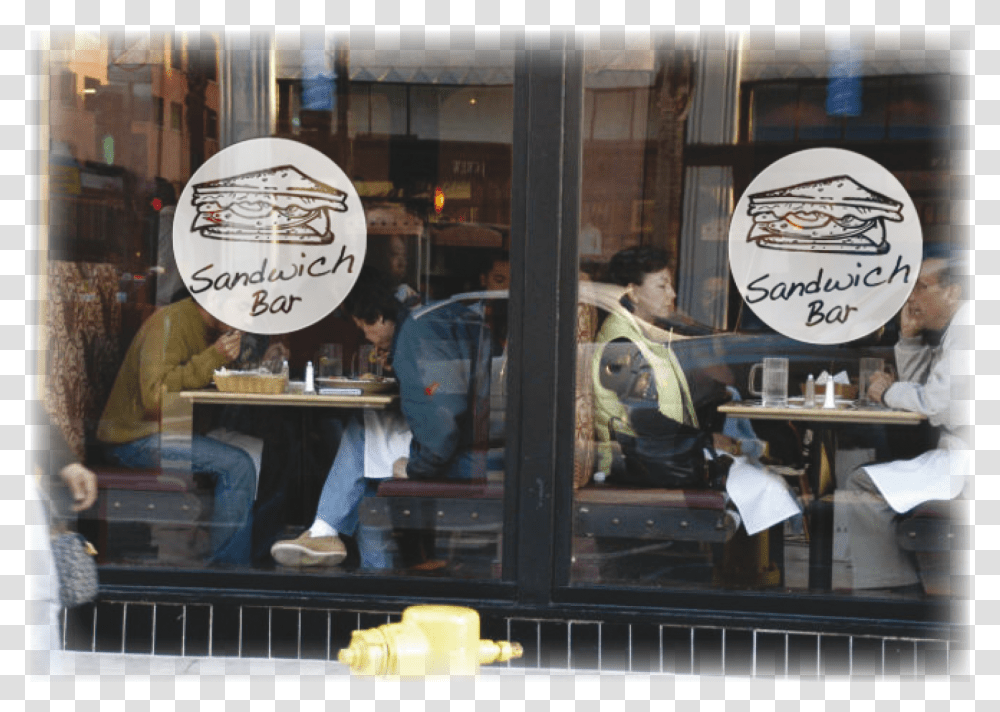 Custom Design Window Glass Door Frosted Graphics, Person, Restaurant, Fire Hydrant, Cafe Transparent Png