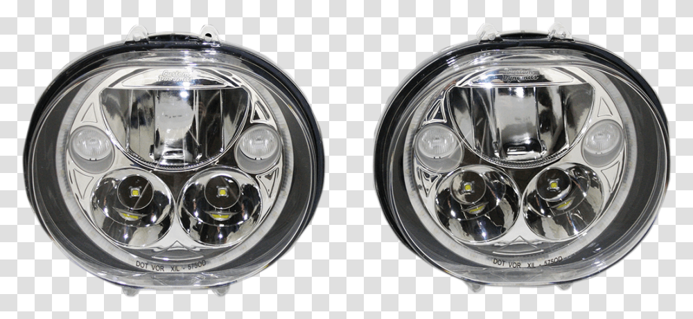 Custom Dynamics Pair Of Led Motorcycle, Light, Headlight, Lighting Transparent Png