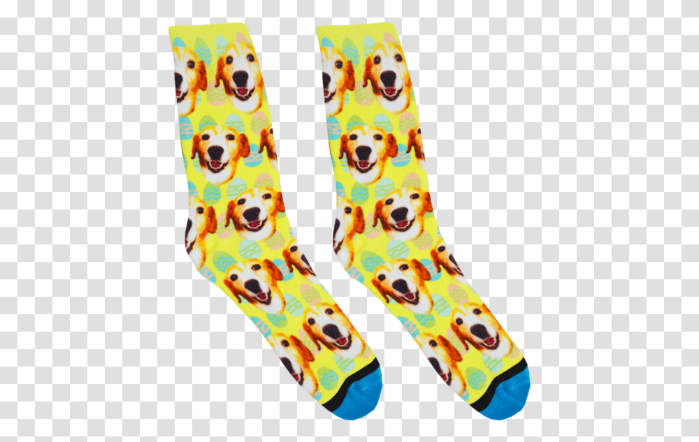 Custom Easter Egg Background Socks Sock, Clothing, Apparel, Footwear, Shoe Transparent Png