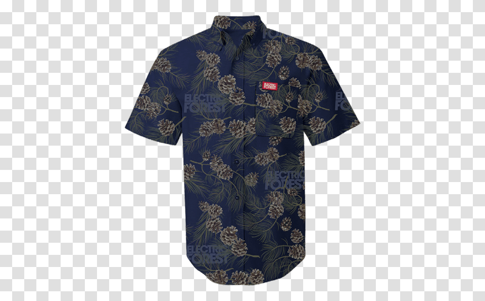 Custom Electric Forest Acorn Hawaiian Aloha Shirt, Apparel, Pattern, Rug Transparent Png