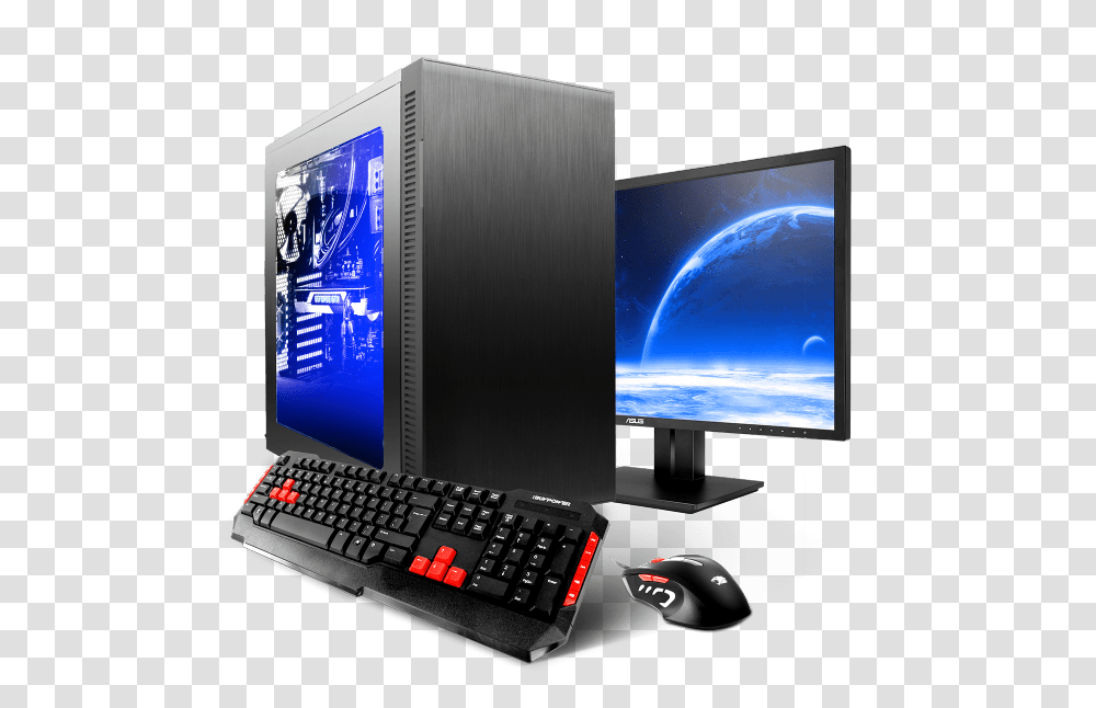 Custom Gaming Pc, Computer Keyboard, Computer Hardware, Electronics, Monitor Transparent Png