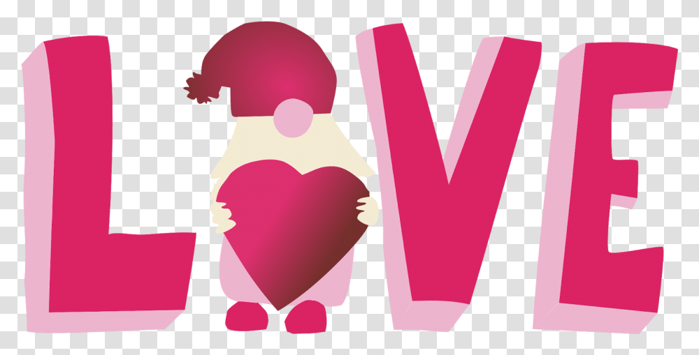 Custom Gnome Love Cut File 5 Out Of 4 Patterns, Purple, Text, Label, Heart Transparent Png