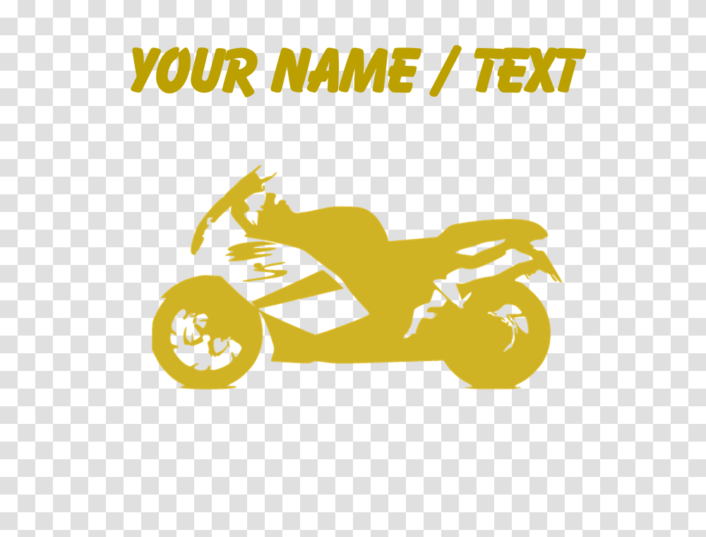 Custom Gold Crotch Rocket Motorcycle Classic Thong, Vehicle, Transportation, Advertisement, Poster Transparent Png