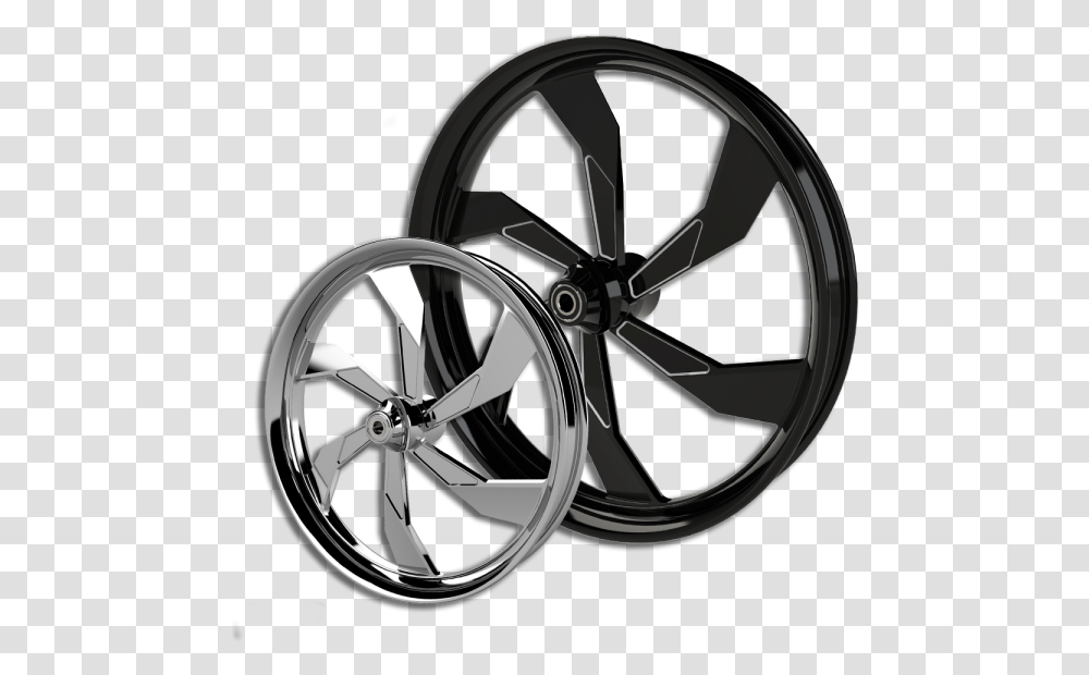 Custom Harley Motorcycle Wheel Steering Wheel, Machine, Tire, Spoke, Car Wheel Transparent Png