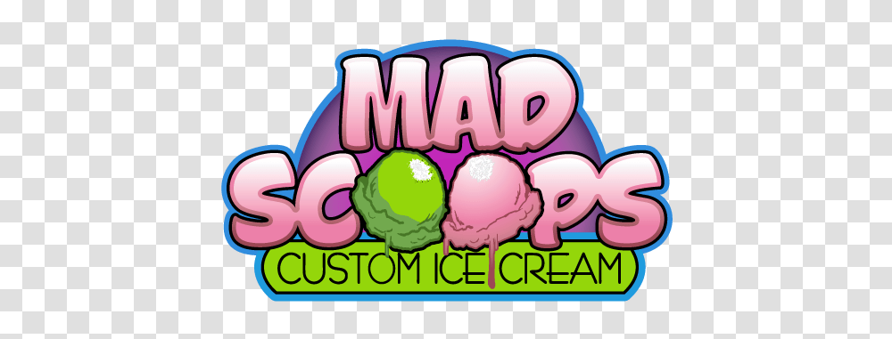 Custom Ice Cream Mad Scoops, Dessert, Food, Sweets, Purple Transparent Png