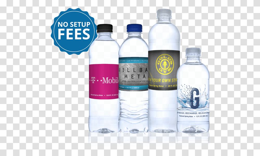 Custom Label Bottled Water Personalized Plastic Bottle, Water Bottle, Mineral Water, Beverage, Drink Transparent Png