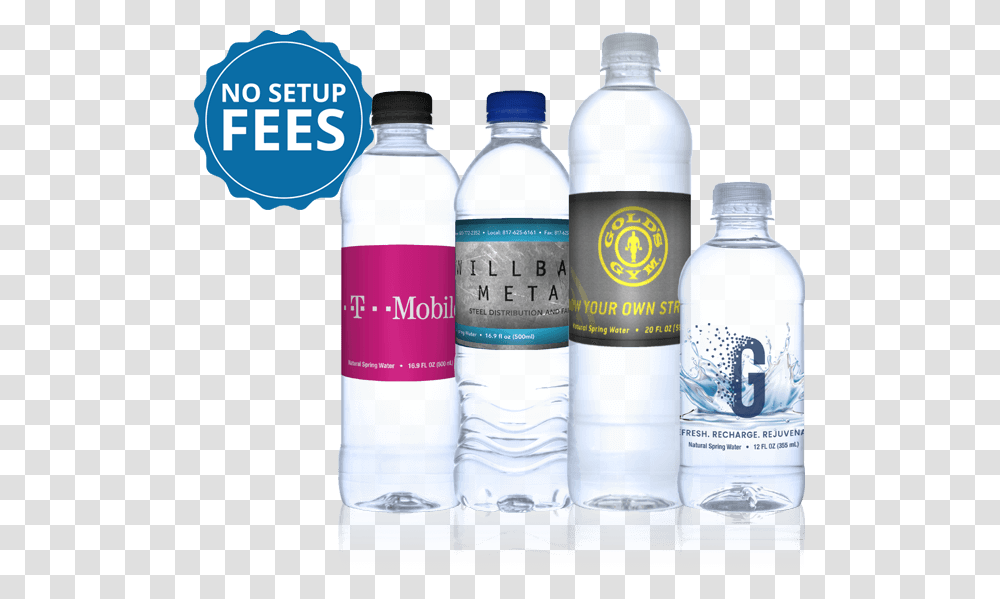 Custom Label Bottled Water Plastic Bottle, Water Bottle, Mineral Water, Beverage, Drink Transparent Png